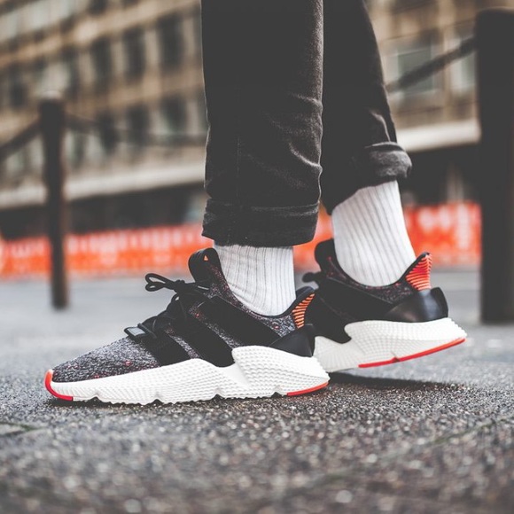 adidas prophere core black solar red